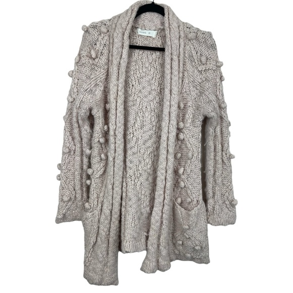 Laurie B Chunky Wool bobble knit Cardigan M - Picture 1 of 5